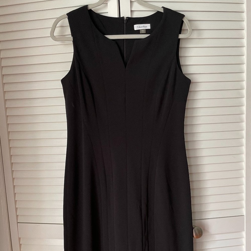 Black Calvin Klein sleeveless dress size 10
